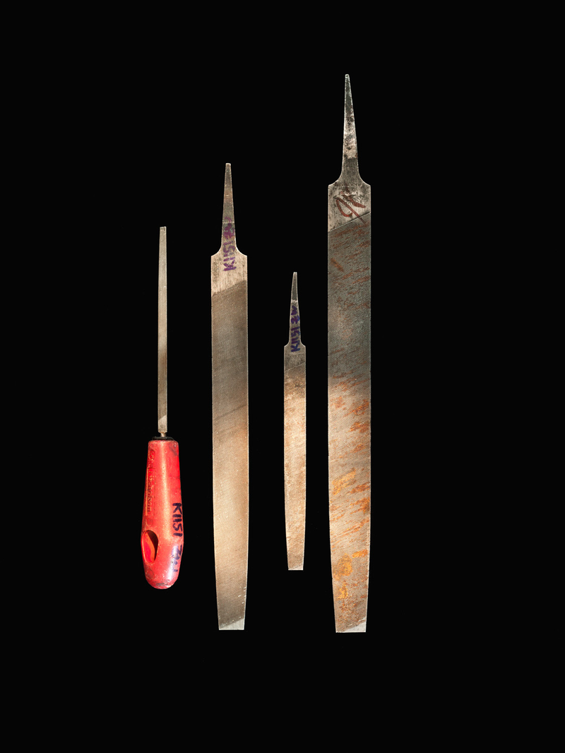 Material de Unabomber incautado en la cabaña. Imagen: R. Barnes